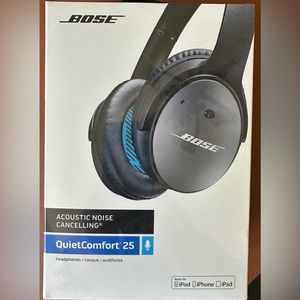 BOSE QuietComfort 25 Acoustic Noise-Cancelling Headphones-Sealed in Plastic, NEW